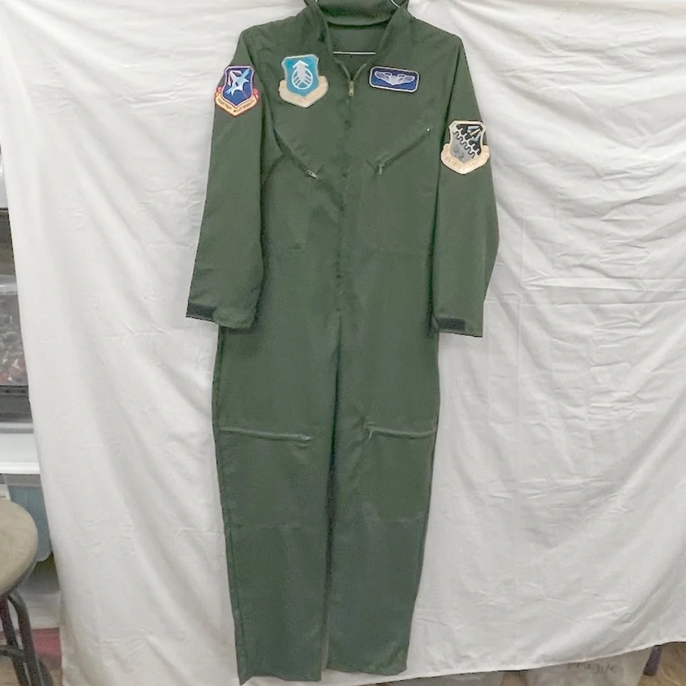ERA Spooky Green Pilot Coverall Costume‎ Cosplay Medium